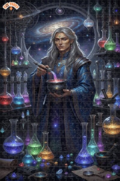 Teona Ahşap لوحة فنية غامضة بمظهر زيتية مع إطار خشبي مزدوج الطبقات، لغز خشبي ...