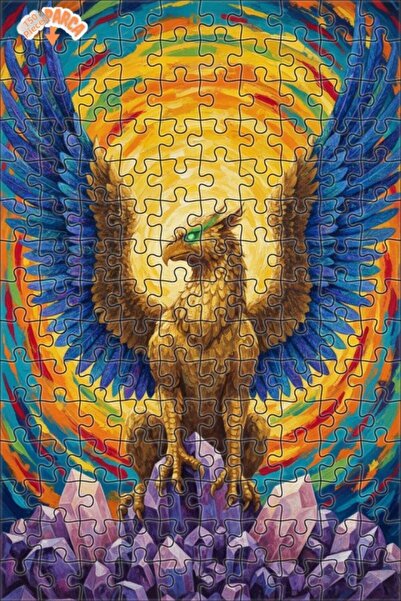 Teona Ahşap لغز فني غامض على شكل غريفين 150 قطعة 20×30