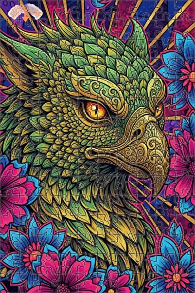 Teona Ahşap لغز خشبي مؤطر بطبقتين من فن النسر السحري 150 قطعة 20×30