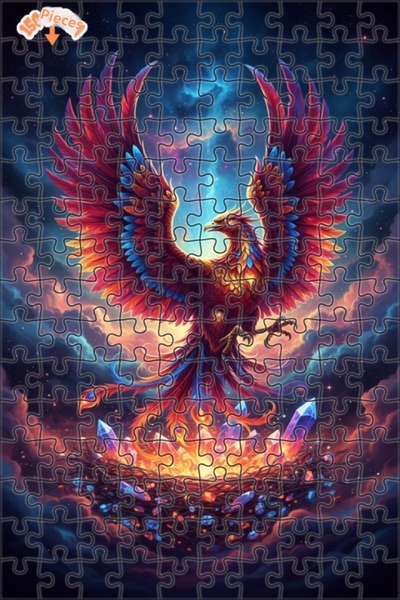 Teona Ahşap لغز خشبي بإطار مزدوج الطبقات من فينيكس بيرد كريستال 150 قطعة 20x30