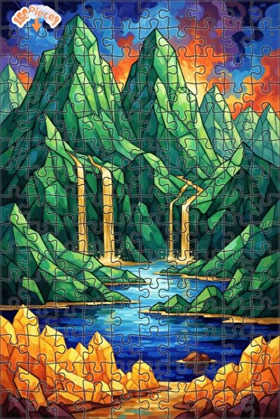 Teona Ahşap ألغاز خشبية ذات طابع مائي من الكريستال الأسطوري ذات طابع مائي مكو...