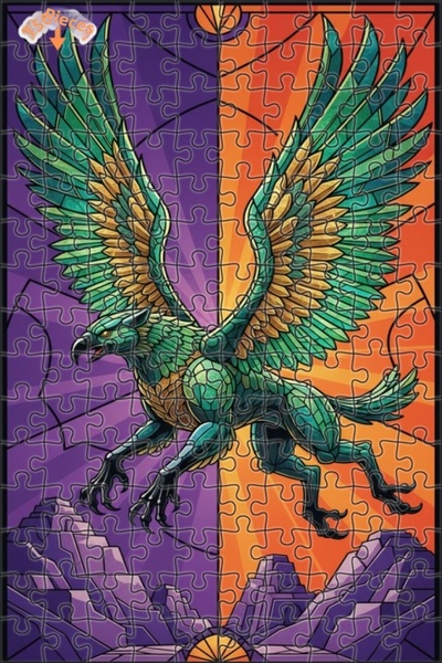 Teona Ahşap لغز خشبي مؤطر بطبقتين من ميستيك جريفين آرت 150 قطعة 20x30