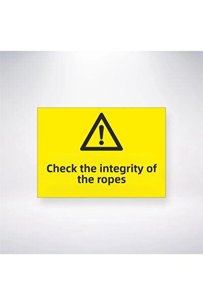 Reysa Tasarım تحقق من صلابة الحبال مقاس 21 × 28 ملصق سلامة العمل اللاصق على ا...