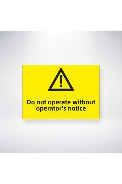 Reysa Tasarım Without Operator's News Operation 21X35 Back Adhesive Sticker