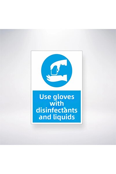 Reysa Tasarım استخدام قفاز المواد الكاشطة والسوائل مقاس 21 × 28 ملصق لاصق على...