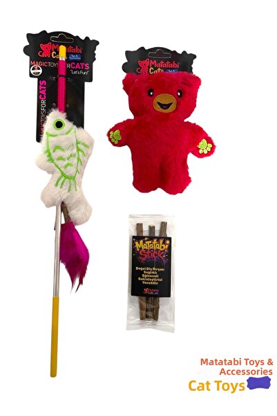 MATATABİ CATS My Special Cat Package (Cat Fishing Rod, Cat Toy, Matatabi Stick)