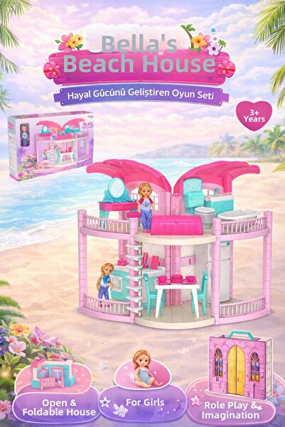 DEDE Bella's Beach House – Baby & Portable Playhouse Set