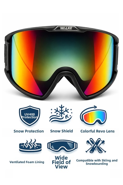 Walke نظارات التزلج من سلسلة Snow Premium القابلة للتعديل للحماية من الأشعة ف...