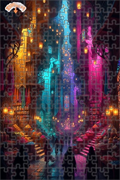 Teona Ahşap لغز خشبي بإطار ذو طابقين بتصميم عصري بمظهر الطباعة الرقمية لسوق ا...