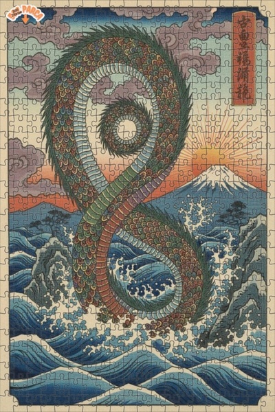 Teona Ahşap لغز خشبي بإطار مزدوج الطبقات من دراغون ستورم 500 قطعة 50x30