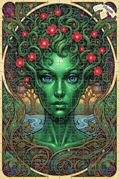 Teona Ahşap لغز خشبي بإطار مزدوج الطبقات من جرين نيتشر نيمز 200 قطعة 25x35