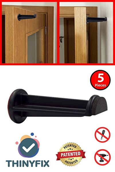 Thinyfix سدادة باب بلاستيكية سوداء متعددة الأغراض ذاتية اللصق من الجيل الجديد...