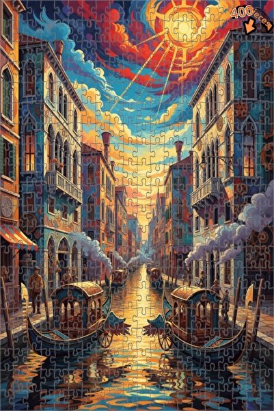 Teona Ahşap لغز خشبي بإطار مزدوج الطبقات بمظهر لوحة زيتية على طراز ستيمبانك ف...