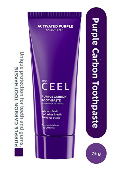 The Ceel معجون أسنان لتبييض الأسنان بالكربون الأرجواني 75 جرام