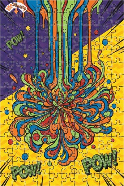 Teona Ahşap لغز خشبي بإطار مزدوج الطبقات بمظهر فن الرسوم المتحركة الخطية وطلا...