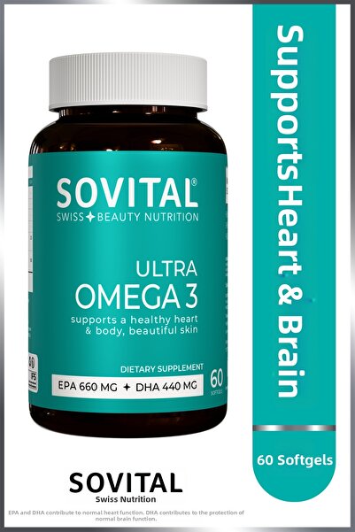 SOVITAL Ultra Omega 3 Softgel - 660 EPA / 440 DHA, 60 Pieces