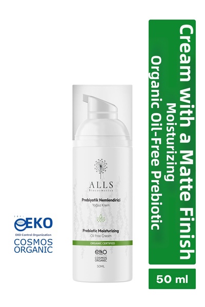 Alls Biocosmetics كريم مرطب خالي من الزيوت بريبيوتيك - 50 مل