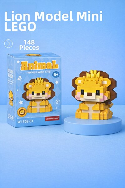 Nandy Home Lion Model Character Figure 3D Building Toys
