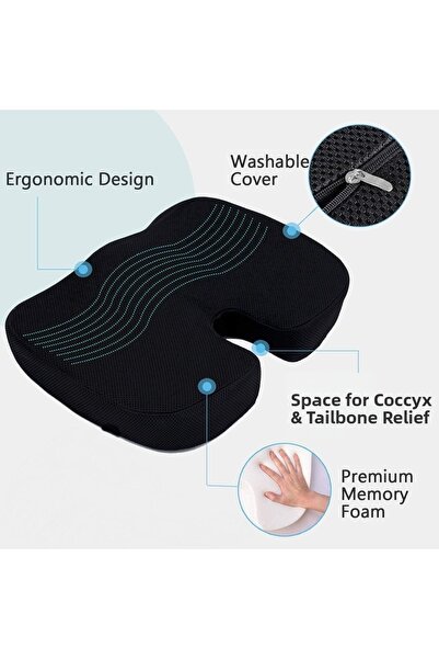 Visco Planet البواسير البواسير العصعص يجلس حلقة وسادة وسادة فيسكو وسادة العظام