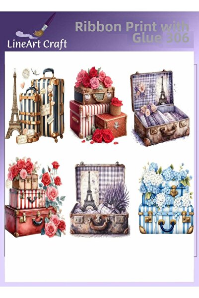 LİNEART Iron-On Rubon Printing Transfer No:Rb306-30X30Cm