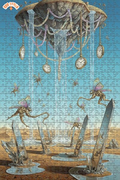 Teona Ahşap لغز خشبي ذو إطار مزدوج الطبقات بتصميم ماكينة الزمن غير العادية عل...