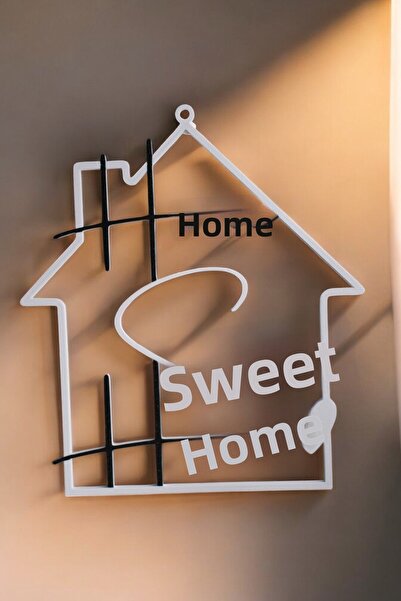 ecolia store "Home Sweet Home" Written Heart Detailed Decorative Wall Object ...