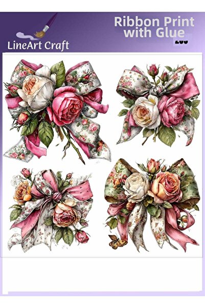 LİNEART طباعة حرارية قابلة للكي بالفرشاة رقم: RB239-30x30cm