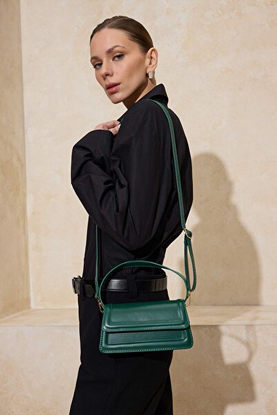 TRENDYOL SHOES Dark Green Shoulder Bag