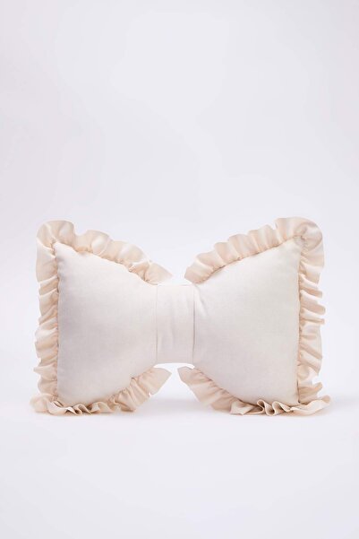 TRENDYOLMİLLA HOME Bow Themed Ruffled Stuffed Throw Pillow Tphss26Kkk00005