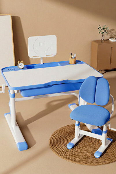 Karr Kids Daisy Yükseklik Ayarlı Çocuk Çalışma Masa ve Sandalyesi