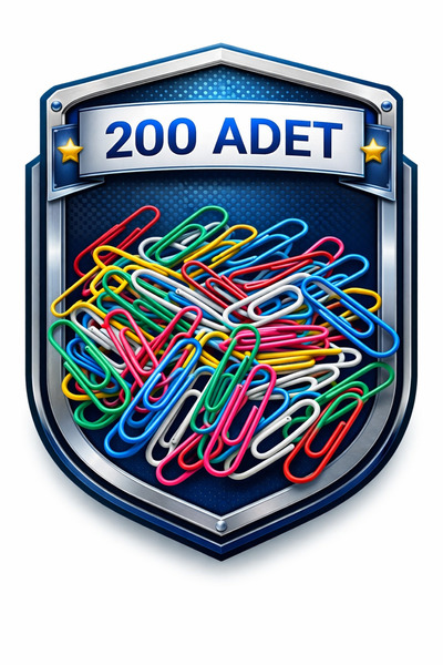 nistabolje 200 Adet Renkli Ataç Pratik ve Dayanıklı Ataş Düzenleme Klipsi