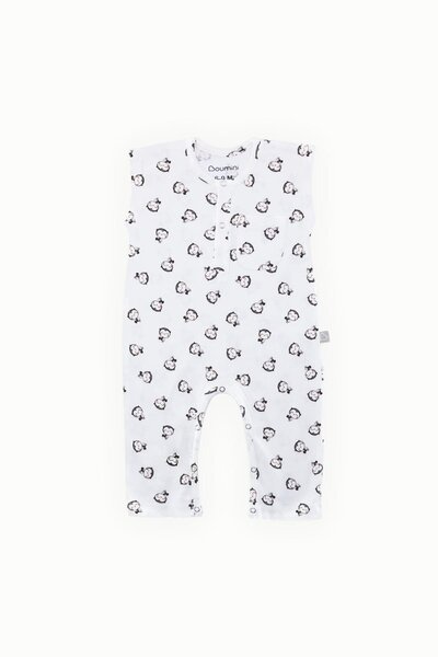 Boumini ثوب فضفاض للأطفال من Ollie Cream بدون أكمام وأرجل طويلة