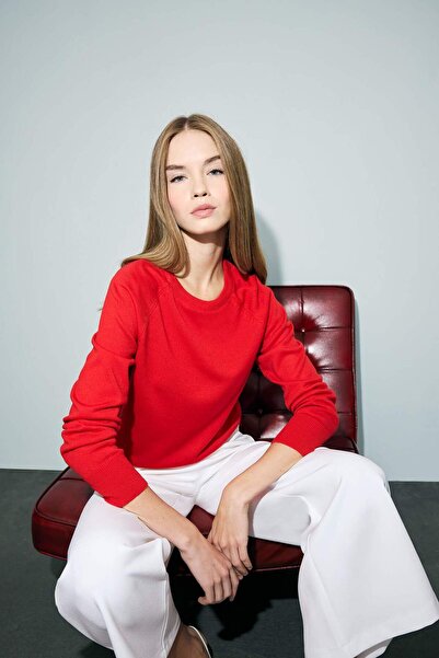 DeFacto Crew Neck Soft Textured Knitwear Sweater - Regular Fit I6913Az24Wn