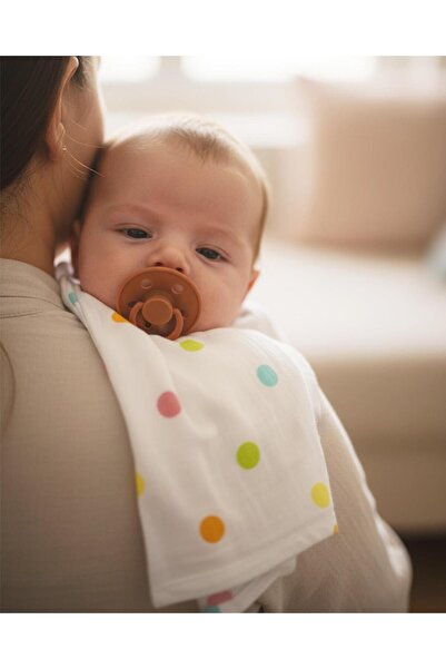 Boumini Baby Shoulder and 3-Piece Mouth Diaper Colorful Polka Dots