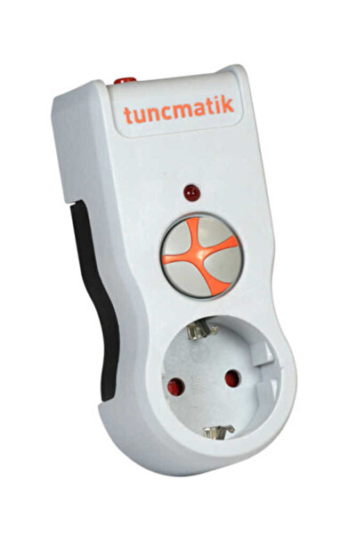 Tunçmatik TSK5078 POWERSURGE AKIM KORUMALI PRIZ TEKLI BEYAZ/SİYAH