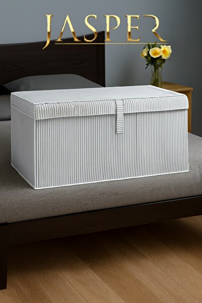 JASPER 5 Adet Hurç Katlanabilir Çizgili Çok Amaçlı Lüks Saklama/düzenleyici K...