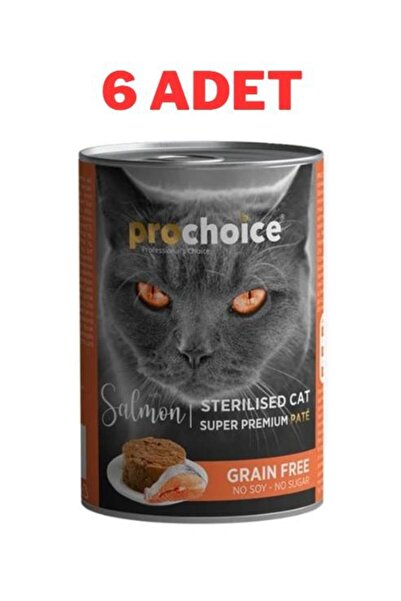 ProChoice Adult Cat Sterilised Salmon Pate Kedi Konservesi 6x400 gr