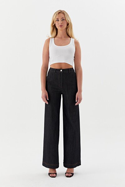 ONNO PRIVE Tan Stitched Slim Trousers White