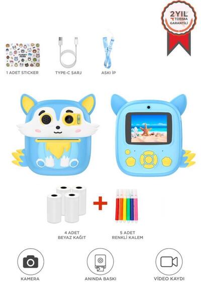 Torima Dijital Fotoğraf Makineleri Çocuk Termal Resim Kağıt Baskılı Yazıcı Ka...