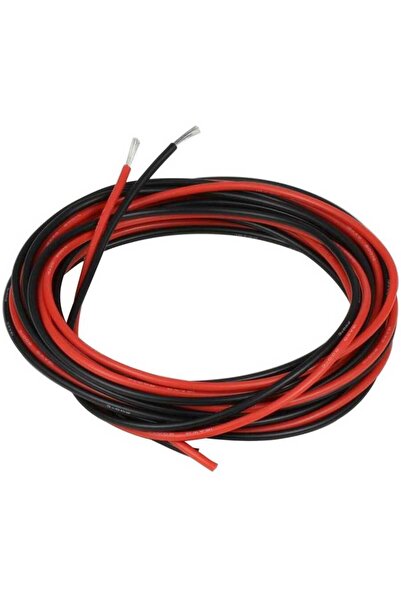 China Robotistan 18 AWG 1 Metre Siyah ve Kırmızı Silikon Kablo
