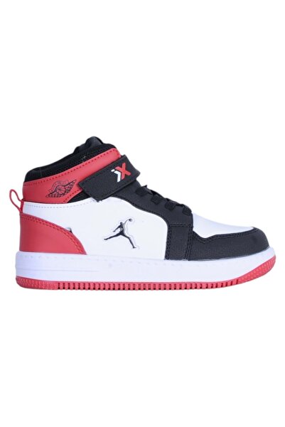moda ayakkabım Tommix 1502 Black-Red Children's Sports Shoes