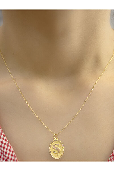 Zeynepli gold & jewelry 14 Ayar Altın Ş Harfli Kolye