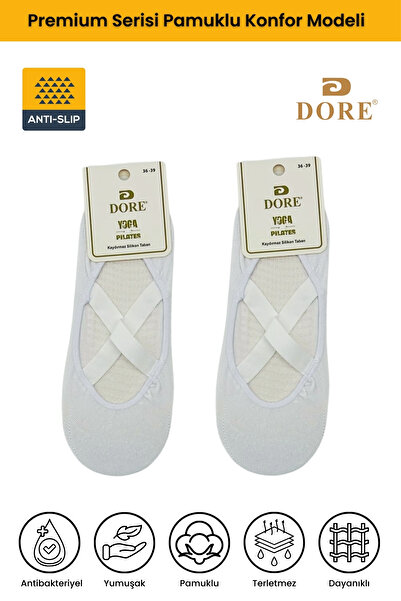 Dore Original Women's Non-Slip Sole Pilates Yoga Dance Ballet Anti-Slip Socks...
