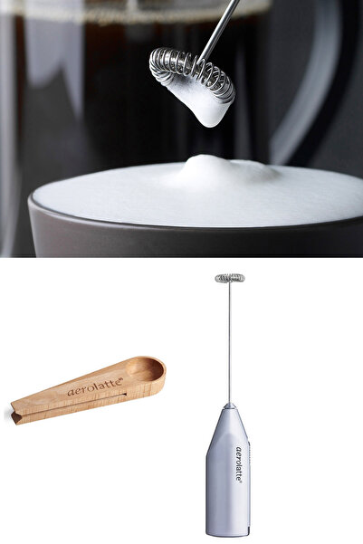 aerolatte Orijinal Buharsız Kahve / Süt Köpürtücü Saten ve Kahve Ölçü Kaşığı