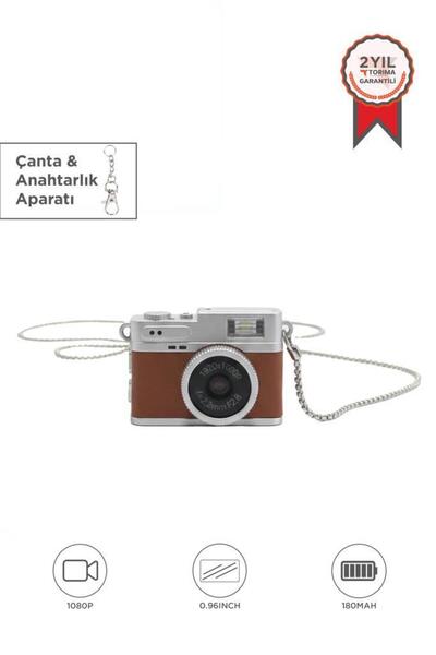 Torima Dijital Fotoğraf Makineleri Video Kamera Mini Anahtarlık 1080P CMR35 Haki