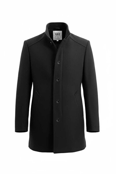 Uki ANTRASİT Kaşe Hakim Yaka Kaban