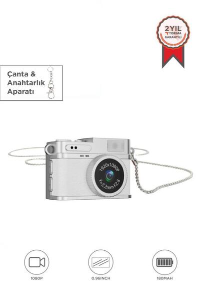 Torima Dijital Fotoğraf Makineleri Video Kamera Mini Anahtarlık 1080P CMR35 B...