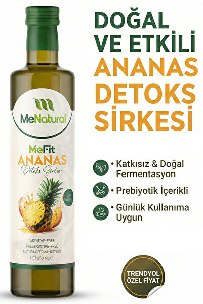 MeNatural MeFit Ananaslı Detoks Sirkesi - 250 ml - Ananas Detox Sirkesi