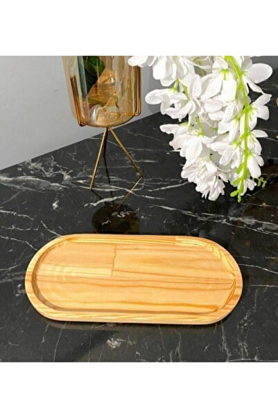 Pembelia Life Bambu Yağdanlık Stand&altlık Çok Amaçlı Sunum Tabağı (27 Cm 12cm)