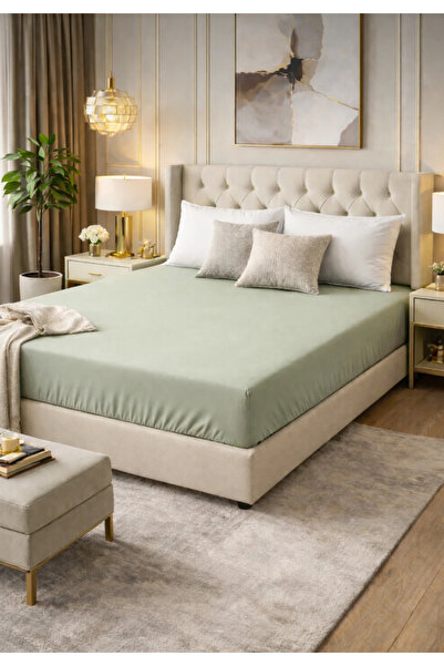 Bella Home Premium Quality Double Fitted Sheet - 100% Organic Cotton